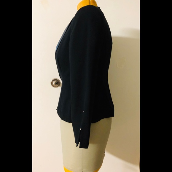 EVAN PICONE Party Blazer size 10 Rhinestones Decor Sleeves Black - Picture 4 of 13